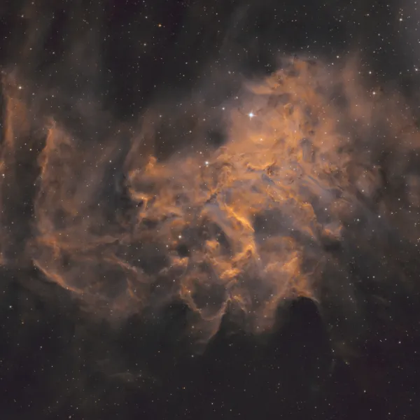 The Flaming Star Nebula in SHO thumbnail